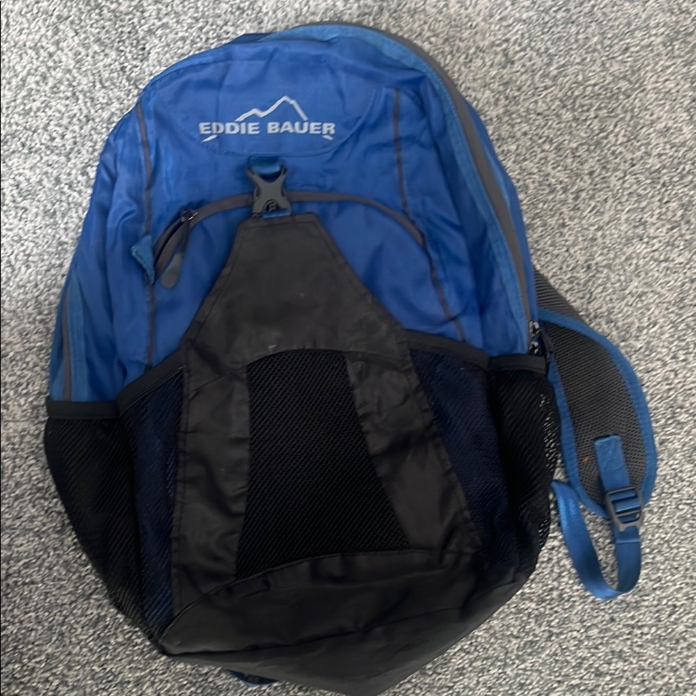 Eddie Bauer Men's Blue and Black Backpack